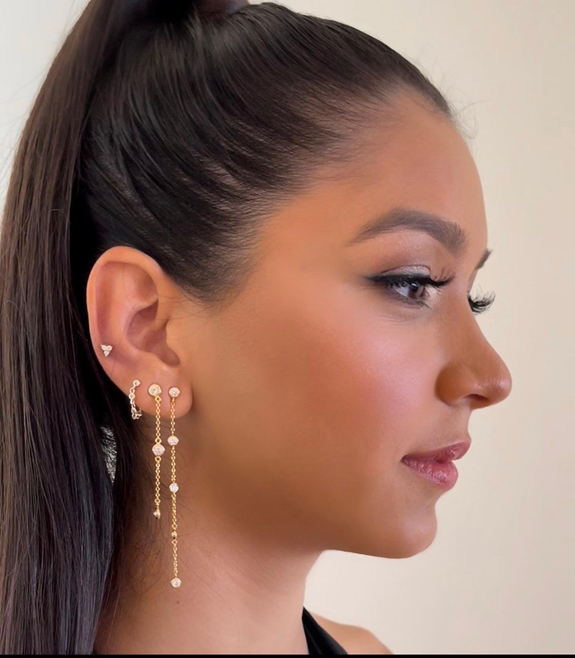 Drop Elegant Round Cubic Zirconia