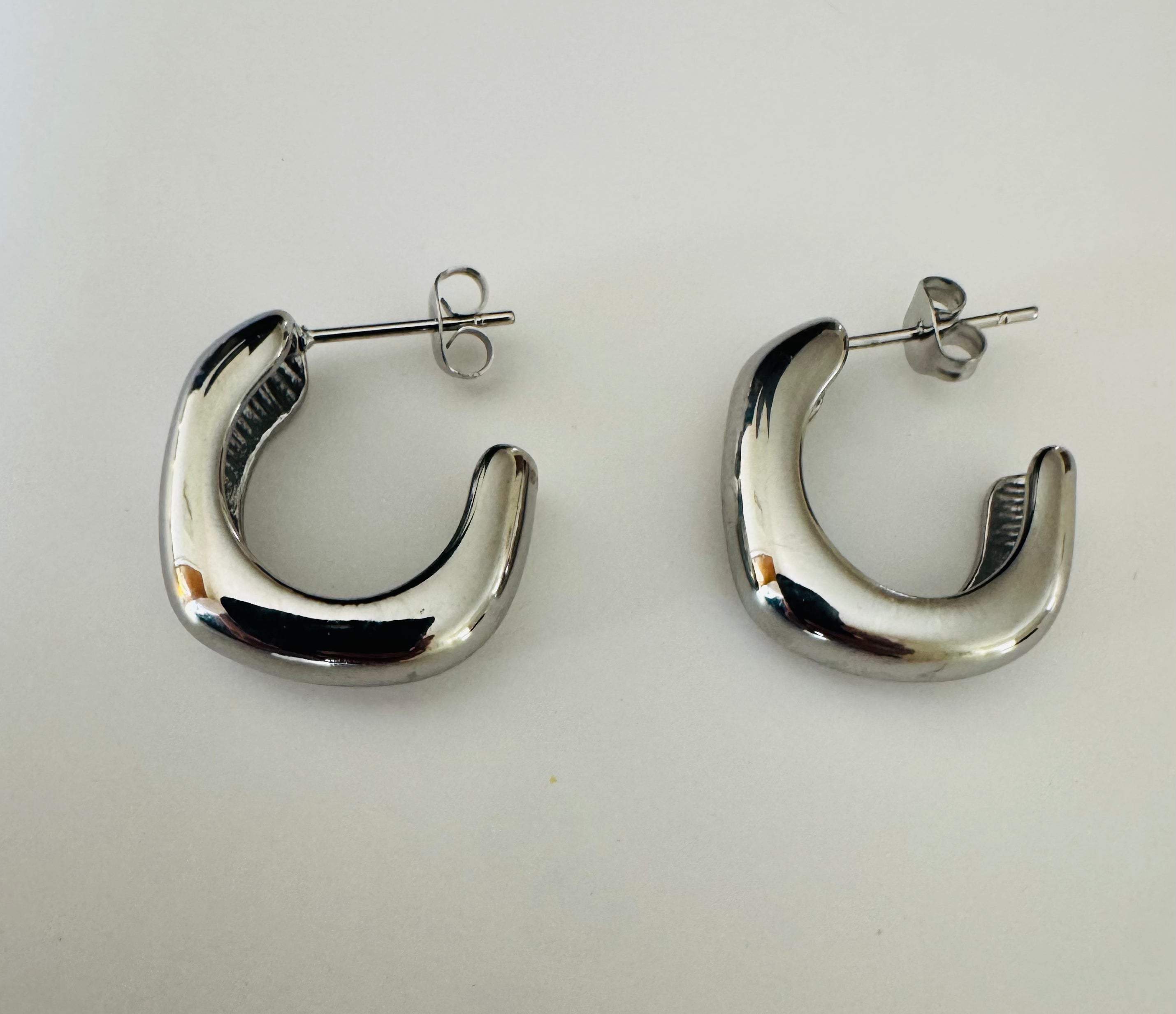 Shape Shift Open Square Hoops