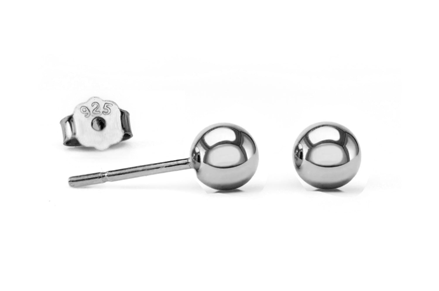 Classic Ball Stud Earrings 4mm