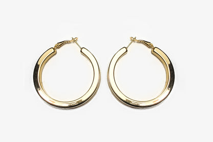 Thick Large Hoop Earrings