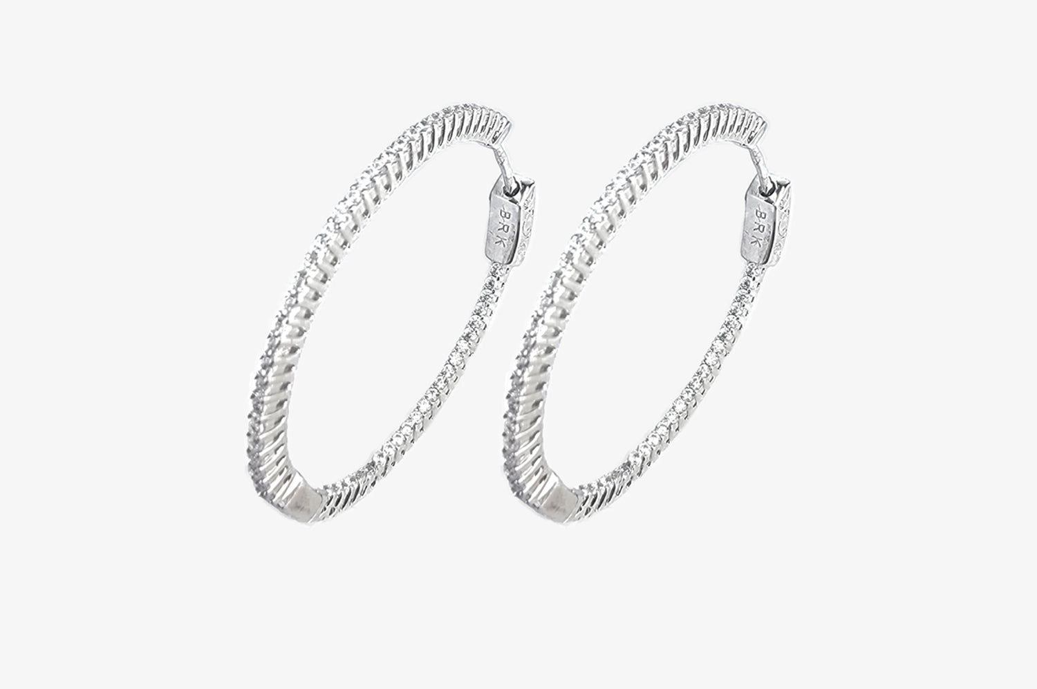 Snake-Inspired Textured Hoop Earrings