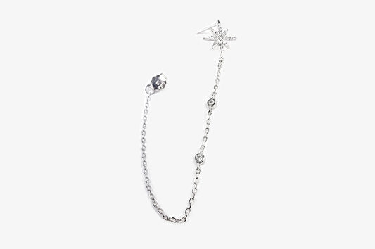 Eight-pointed Star Dangle Drop Earring