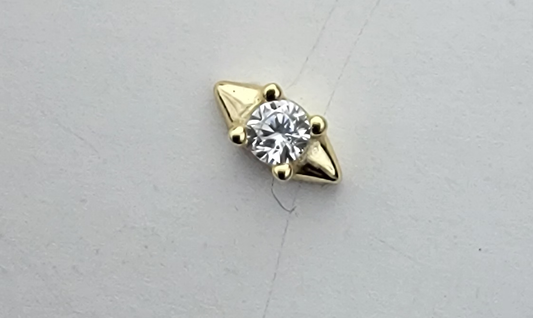 Tiny Spiky Edgy CZ Stud Earrings | Sterling Silver Everyday Edge