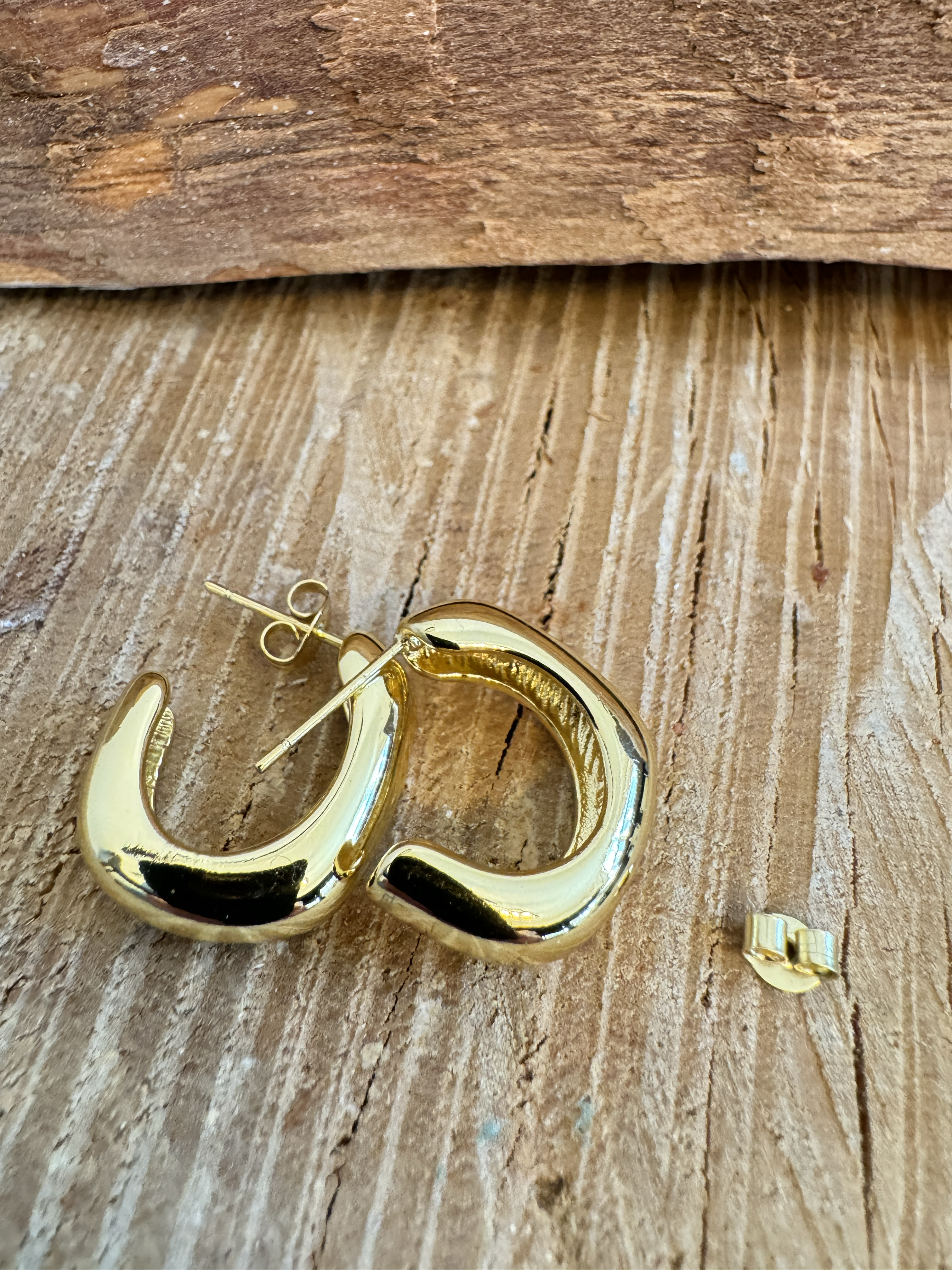 Shape Shift Open Square Hoops