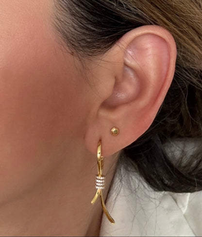 Elegant Knot Drop Earrings