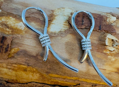 Elegant Knot Drop Earrings