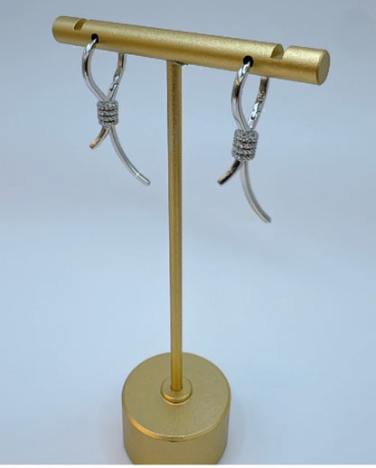 Elegant Knot Drop Earrings