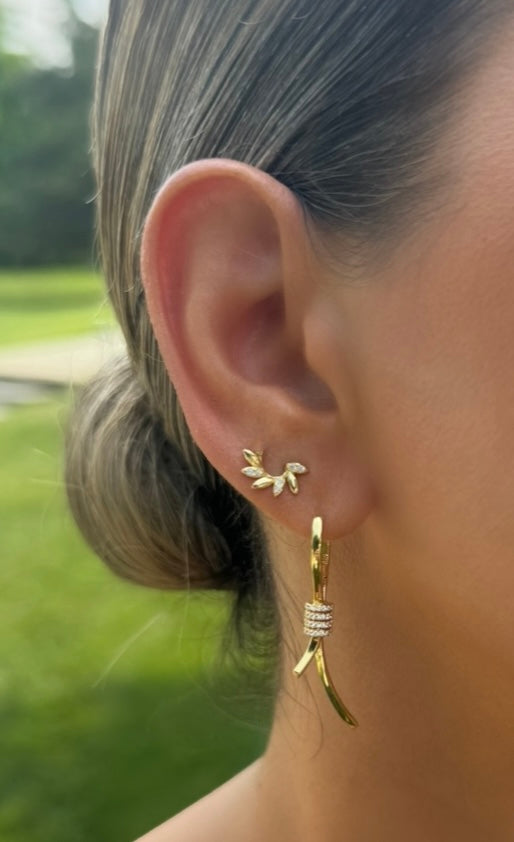 Elegant Knot Drop Earrings