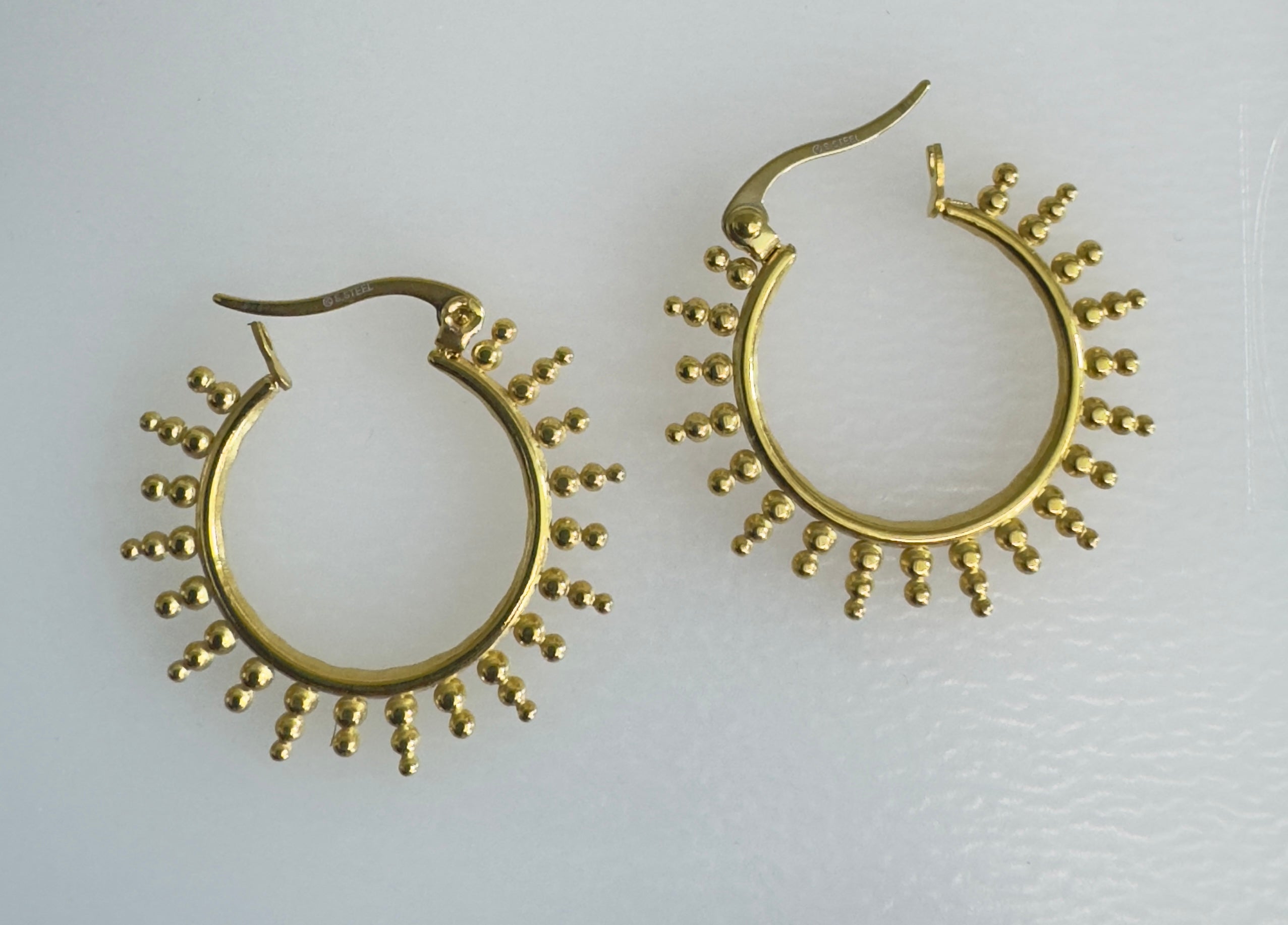 Beaded Hoop Earrings