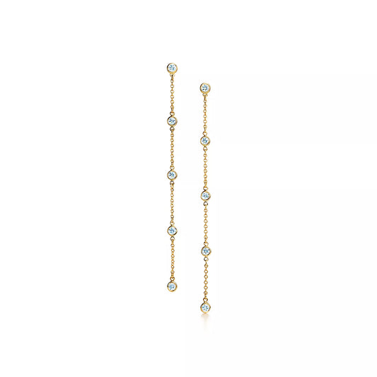 Drop Elegant Round Cubic Zirconia