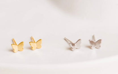 SEMINI Tiny Butterfly Studs Earrings