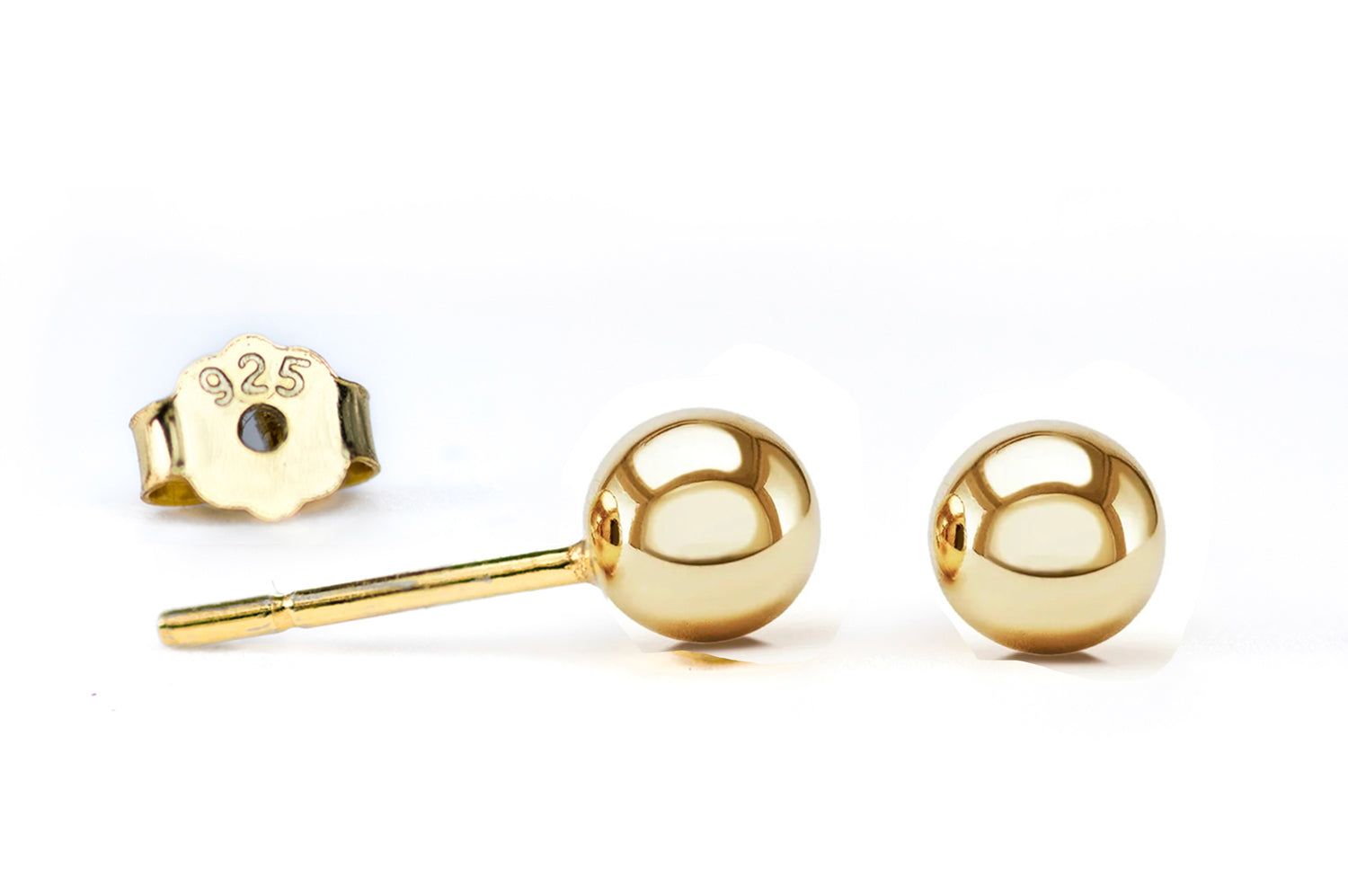 Tiny ball stud earrings