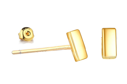 Tiny Bar Studs flat rectangle.