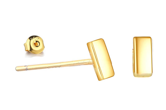 Tiny Bar Studs flat rectangle.